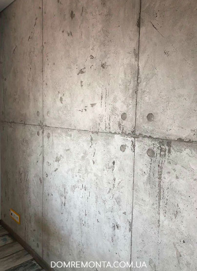 Декоративная штукатурка стен Арт-бетон (Лофт)